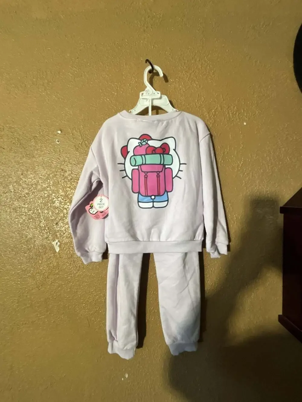 Hello Kitty Girls Fleece Sweatshirt and Jogger Pants 2-Piece Set Size 4T